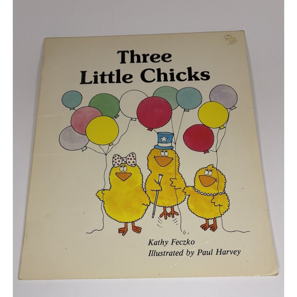 VTG 1985 Three Little Chicks Kathy Feczko Troll Giant First Start Reader Library